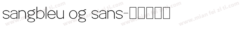 sangbleu og sans字体转换